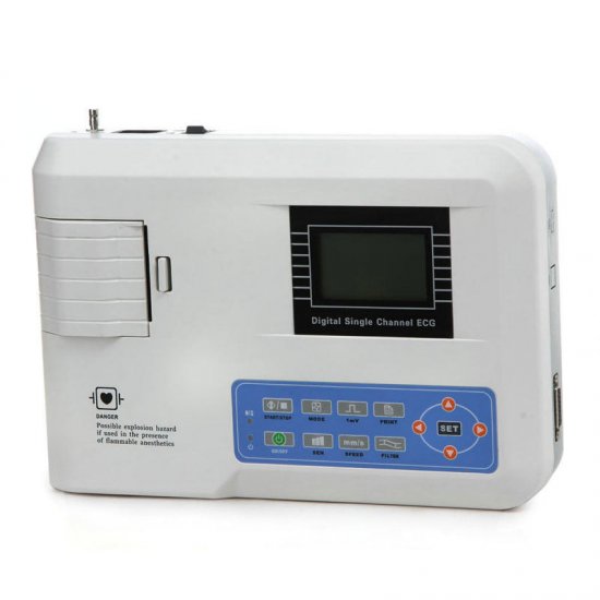 Portable Digital 1-channel Electrocardiograph ECG Machine EKG Machine 160 Cases