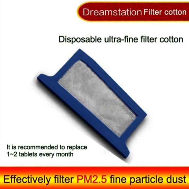 7-piece pollen and disposable ultrafine filters 1 reusable and 6 disposable