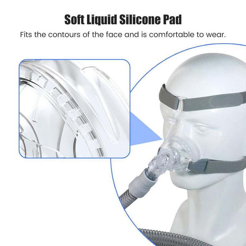 Nasal mask full face mask reusable nasal mask suitable for CPAP machine anti-snoring sleep