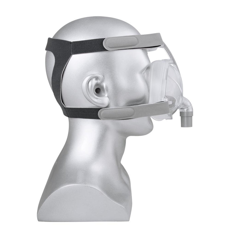 CPAP full face mask with adjustable headband for anti-snoring