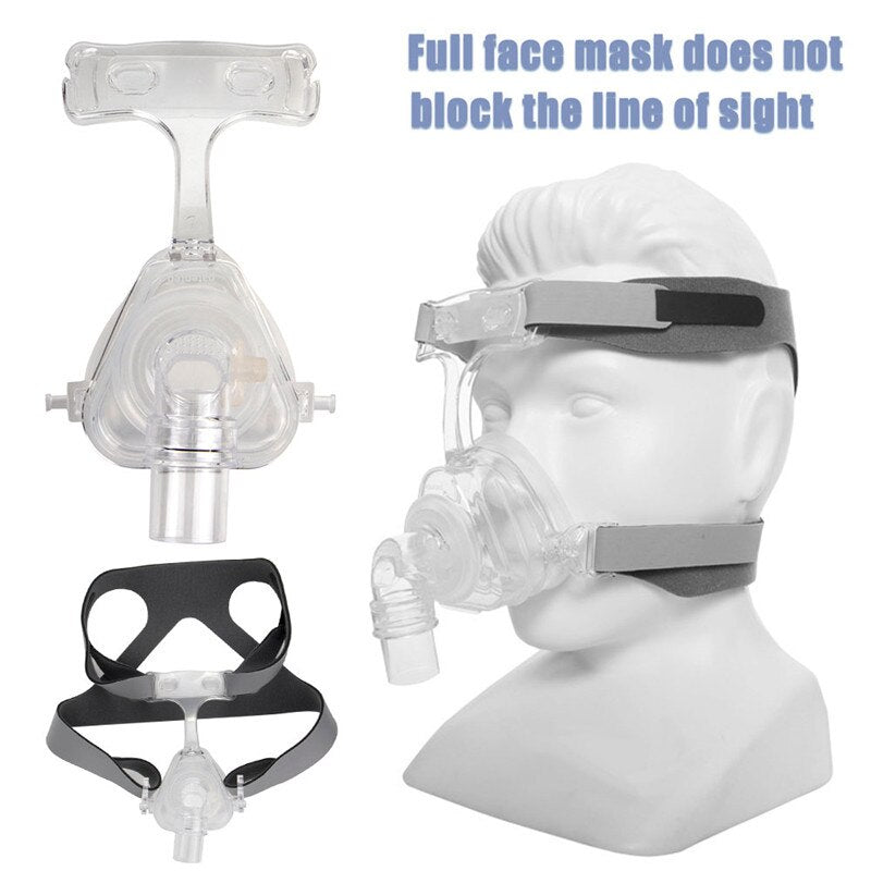 Auto CPAP Nasal Mask Silicone Respirator Size S/M/L With Adjustable Headgear Strap Headband