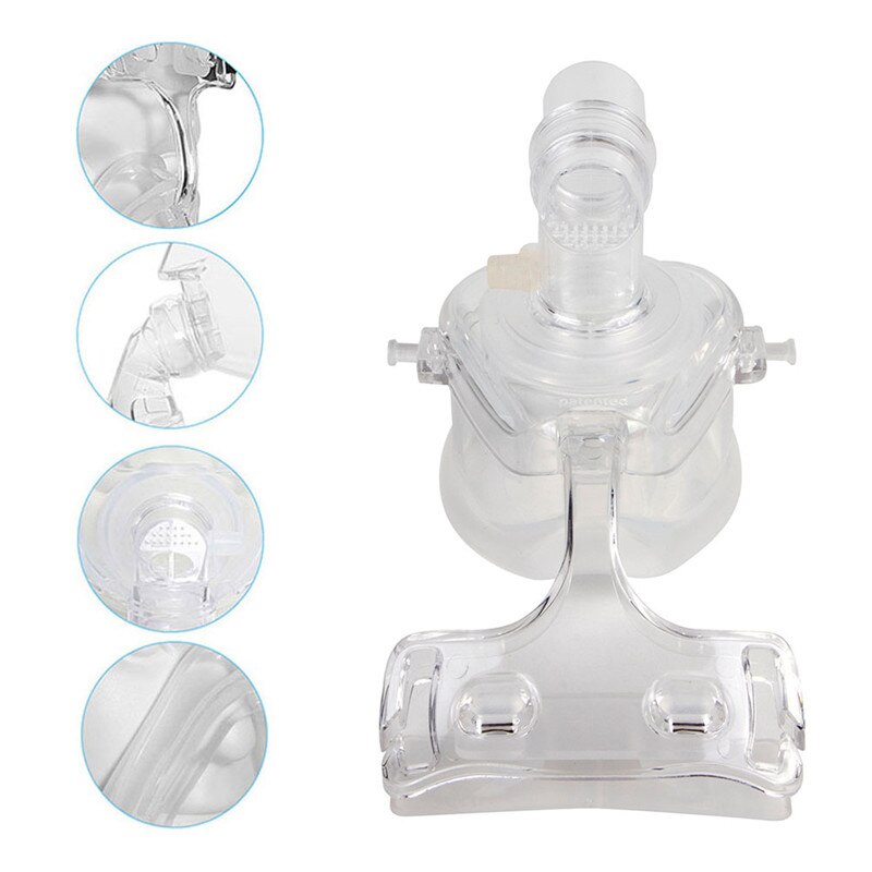 Auto CPAP Nasal Mask Silicone Respirator Size S/M/L With Adjustable Headgear Strap Headband