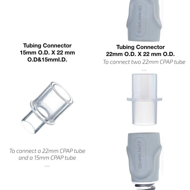 Breathing Tube 15mm to 22mm Plastic Connector Straight Connector Adapter