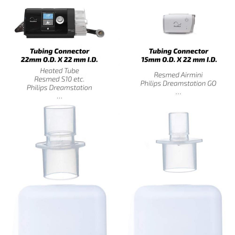 Breathing Tube 15mm to 22mm Plastic Connector Straight Connector Adapter