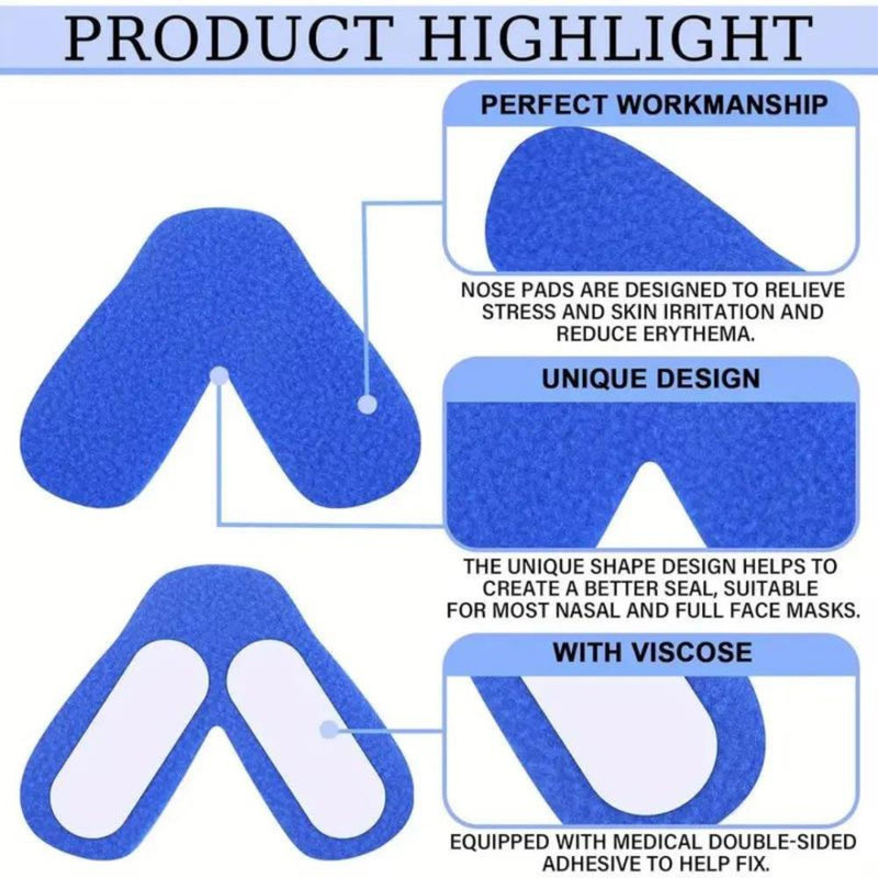 20-pack nose pads Comfortable nose pads to prevent leaks Trimmable