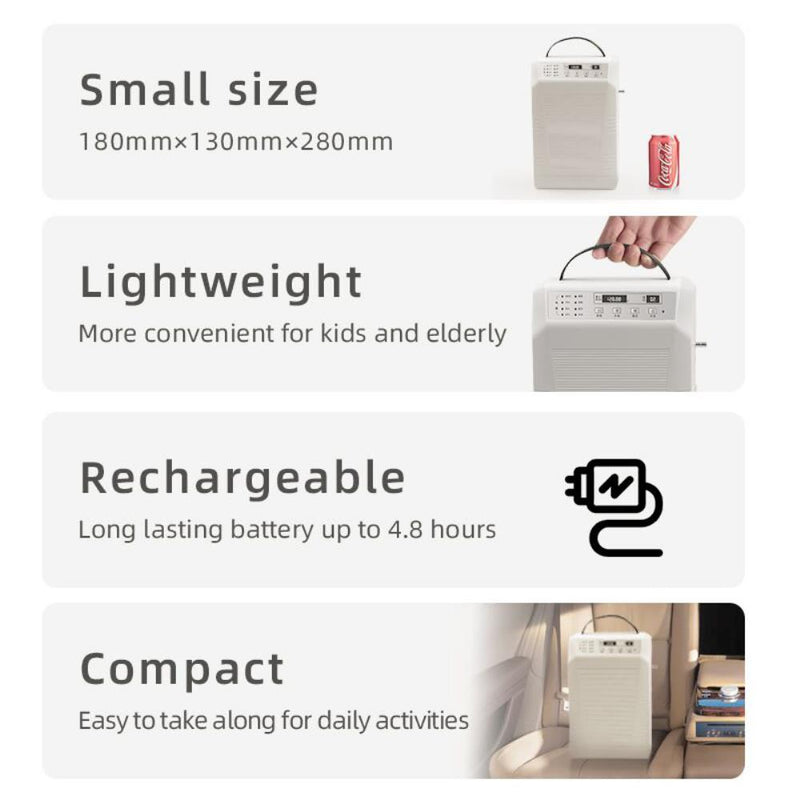 1L-5L/min Portable Oxygen Concentrator with Rechargeable Battery 100V-240V Pulse Oxygen Generator