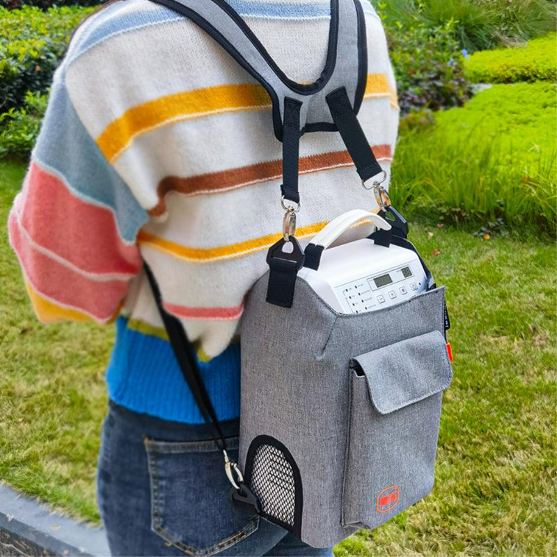 Portable Pulse Oxygen Concentrator with Rechargeable Battery 1-5L/min Oxygen Generator AC 220V/110V