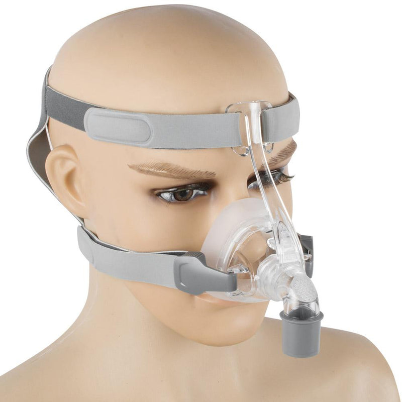 Nasal Mask With Adjustable Headgear Strap Clip For Sleep Apnea Anti Snoring