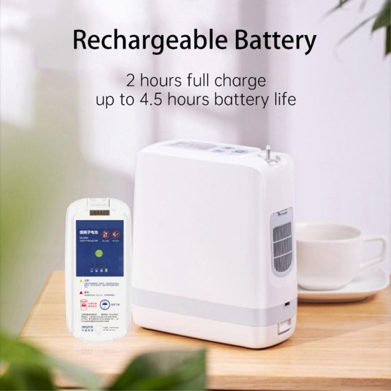 Portable oxygen concentrator mini medical oxygen concentrator with lithium battery pack